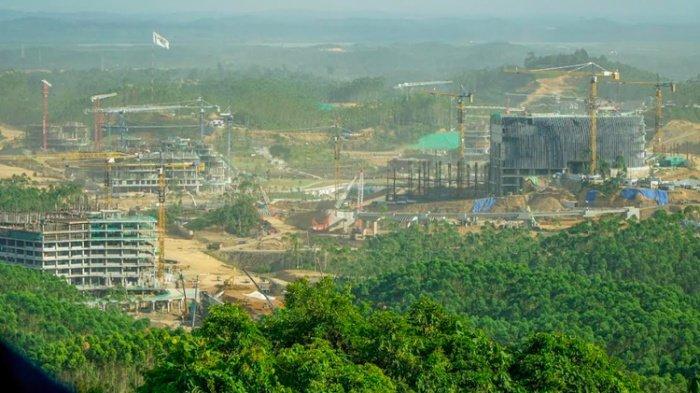 REFORESTASI IKN NUSANTARA - Ilustrasi pembangunan di kawasan IKN Nusantara. OIKN sebut hanya sisa 23 persen wilayah di IKN Nusantara yang perlu direforestasi menjadi hutan tropis.