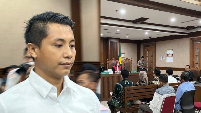 PPLN KUALA LUMPUR - Masduki, buron kasus pemalsuan DPT di Pemilu 2024 yang digelar di Kuala Lumpur akhirnya menyerahkan diri. Kanan: sidang 7 terdakwa pemalsuan DPT di PPLN Kuala Lumpur, termasuk Masduki yang sempat buron.