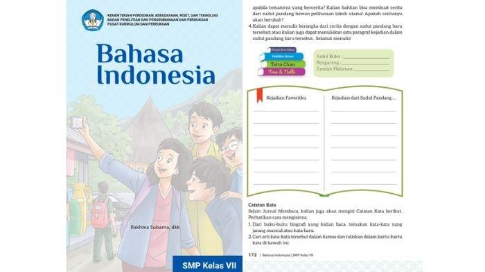 Soal Bahasa Indonesia kelas 7 halaman 172, cek kunci jawabannya.
