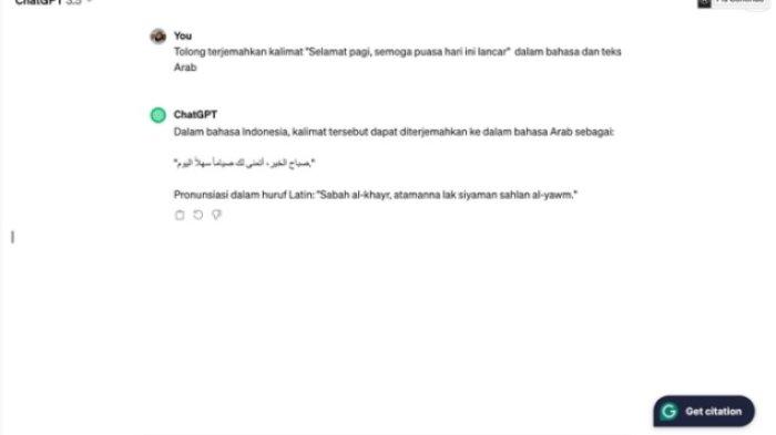 WHATSAPP TULISAN ARAB = ILlustrasi. Cara bikin tulisan Arad di ChatGPT.