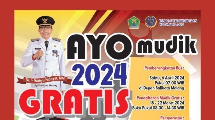 MUDIK GRATIS 2024 - Mudik Gratis Dishub Kota Malang 2024