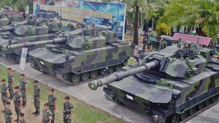 PENJAGA IKN NUSANTARA - Batalyon Kavaleri 13/Satya Lembuswana atau Yonkav 13/SL menggelar upacara tradisi penerimaan kendaraan berupa 9 unit Tank Harimau hasil kerjasama antara PT Pindad Indonesia dan FNSS Turki, Kamis (21/3/2024). Ditambah dengan senapan mesin kaliber 7,62mm yang unik dan dapat memudahkan Tank Harimau saat pertempuran di lingkungan perkotaan maupun pegunungan.