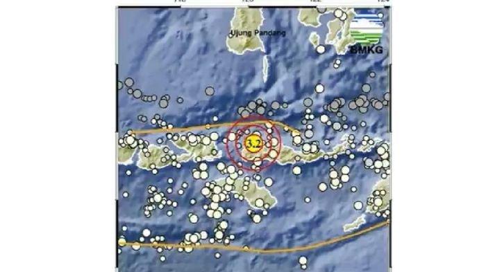 GEMPA HARI INI - Gempa 2 menit yang lalu terjadi di Labuan Bajo NTT Magnitudo 3.2, berikut info BMKG