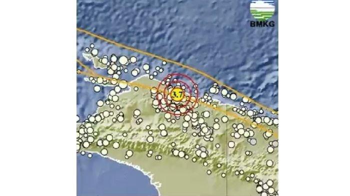GEMPA TERKINI - Update gempa bumi baru saja mengguncang Sarmi Papua dengan magnitudo 3.7, berikut info BMKG.