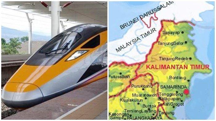 KERETA CEPAT IKN - Ilustrasi kereta cepat akan tersedia di IKN Nusantara.