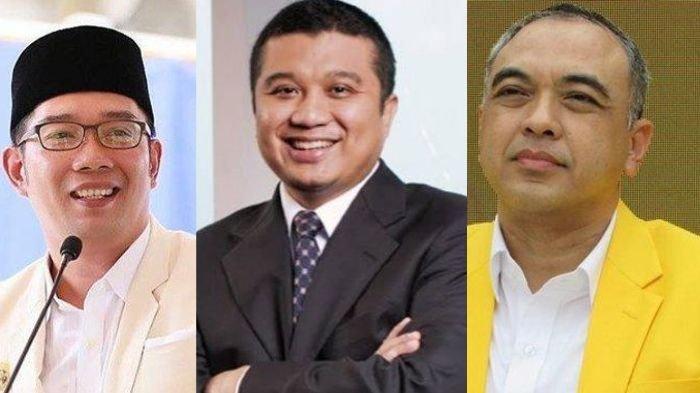 Ridwan Kamil, Erwin Aksa, Ahmed Zaki, 3 kandidat cagub di Pilkada Jakarta 2024 dari Golkar.