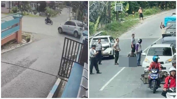 KECELAKAAN SAMARINDA - Tangkapaan layar kecelakaan kendaraan terjadi di Jalan MT Haryono, Kota Samarinda, Kalimantan Timur pada Selasa (16/4/2024) pagi. 