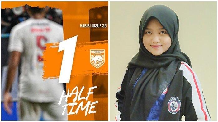 Suporter Aremanita asal Malang Jawa Timur, Rahma, ingin Arema FC bisa raih poin penuh dalam pertandingan kontra tuan rumah Borneo FC Samarinda di Stadion Batakan Kota Balikpapan, Kalimantan Timur.