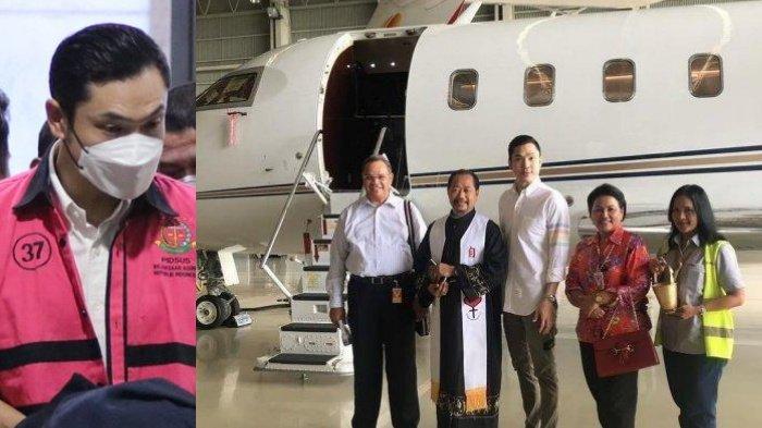JET PRIBADI HARVEY MOEIS - Harvey Moeis jadi tersangka dalam kasus korupsi timah. Kanan: terlihat Harvey Moeis dan sejumlah orang berfoto di depan jet pribadi. Tiga mobil mewah Harvey Moeis sudah disita Kejagung. Mengapa Kejagung biarkan jet pribadi hadiah ultah anak Sandra Dewi?
