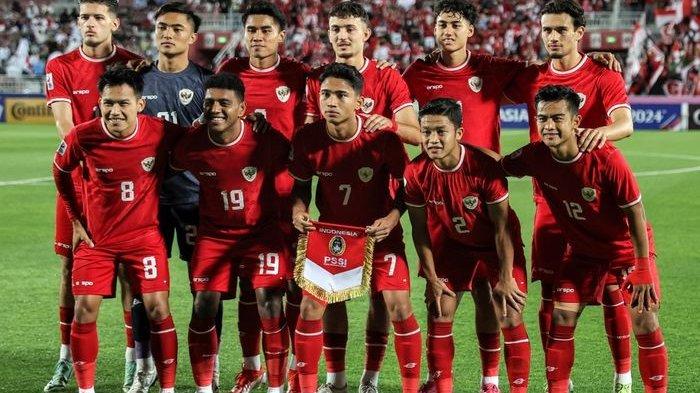 JADWAL TIMNAS - Susunan sebelas utama Timnas U-23 Indonesia saat melawan Irak pada duel perebutan tempat ketiga Piala Asia U-23 di Doha (2/5/2024). Terjawab sudah Indonesia vs Guinea kapan jam berapa dan jadwal Timnas U23 atau jam berapa dan daftar pemain Timnas Indonesia  U23, main mulai 20.00 malam WIB.