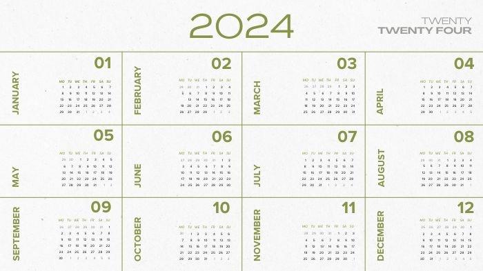 Ilustrasi kalender 2024. Berikut jadwal libur panjang sekolah bulan Juni di beberapa provinsi.