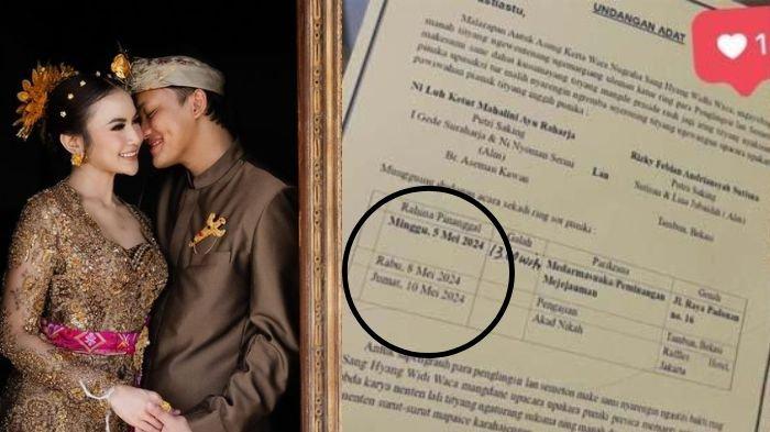 Undangan pernikahan Mahalini dan Rizky Febian bocor viral di medsos, bakal gelar akad nikah di hotel mewah bintang 5 Jakarta.