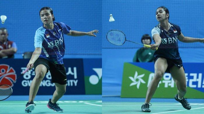 THAILAND OPEN 2024 - Komang Ayu Cahya Dewi dan Ester Nurumi Tri Wardoyo, dua Srikandi Uber 2024  yang akan bertanding di Thailand Open 2024. Berikut jadwal badminton Thailand Open 2024 hari ini, ada srikandi Uber Cup 2024 dan ganda putra yang akan bermain. Live gratis dan tanpa VPN