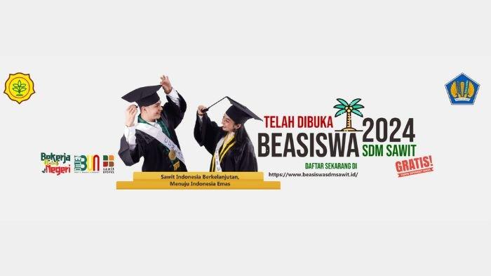 Laman pendaftaran Beasiswa SDM Sawit 2024, berikut syarat dan cara daftarnya.