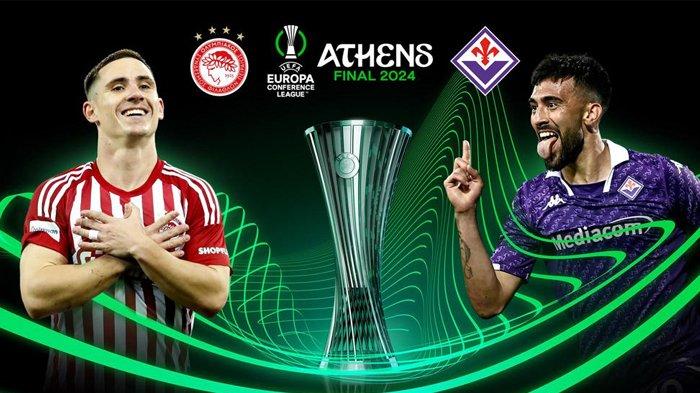 Final Liga Konferensi Europa UEFA atau UEFA Europa Conference League (UECL) musim 2023-2024 mempertemukan Olympiacos vs Fiorentina.