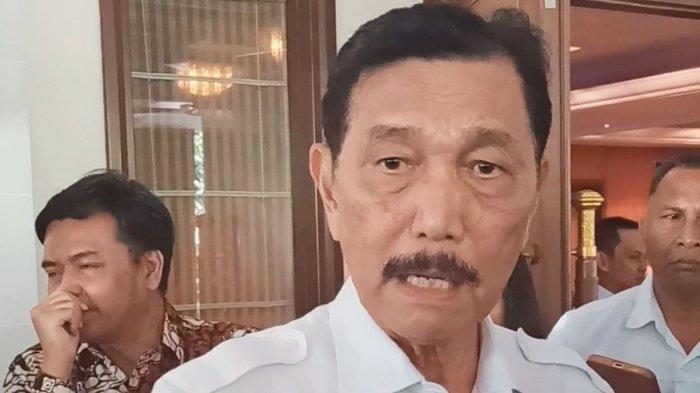 Menteri Koordinator Bidang Kemaritiman dan Investasi (Menko Marves) Luhut Binsar Pandjaitan. Luhut serahkan keinginannya jadi penasihat presiden ke Prabowo, tolak diminta jadi menteri.