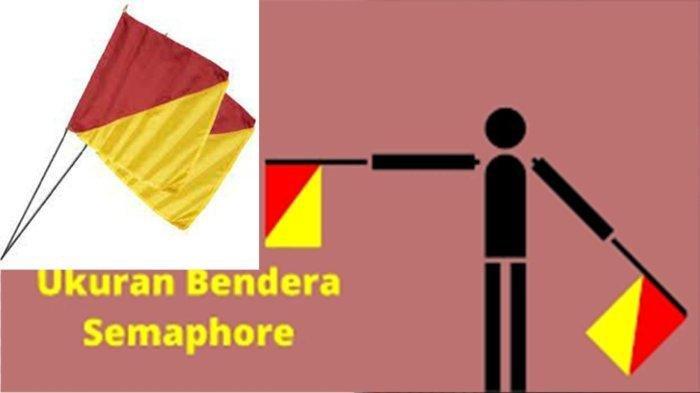 BENDERA SEMAPHORE - Bentuk dan ukuran bendera semaphore