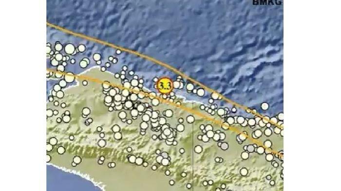 GEMPA BUMI TERKINI - Gempa baru saja di Jayapura, Papua magnitudo 3.3, cek info BMKG.
