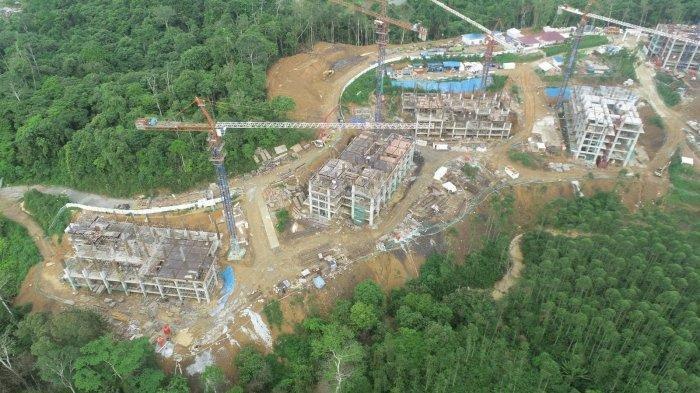 Proyek Rumah Susun ASN 3 di Kawasan Inti Pusat Pemerintahan (KIPP) IKN Nusantara. 