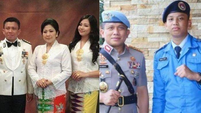 Foto Ferdy Sambo dan Putri Chandrawathi bersama anaknya, Tribrata Putra dan Trisha Eungelica.