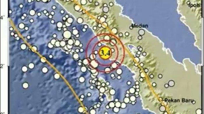 GEMPA HARI INI - Diketahui gempa barusan 2 menit lalu di Kabupaten Aceh Singkil itu memiliki 3.4 magnitudo.