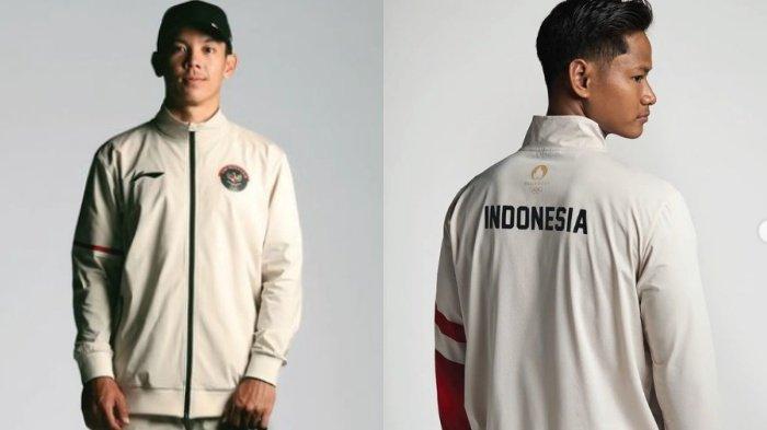 JERSEY INDONESIA - Dari kiri ke kanan: Joe Aditya Wijaya Kurniawan dan Bernard Benyamin Van Alert dalam balutan jersey Indonesia di Olimpiade 2024 Paris. Jersey Indonesia di Olimpiade 2024 Paris sudah dirilis. Cek penampakan jersey Indonesia yang didesain anak Prabowo, lengkap jersey, pants hingga tas.