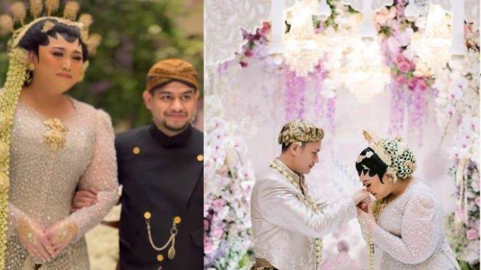 Momen Clarissa Putri menikah viral, didampingi Fadil Jaidi.
