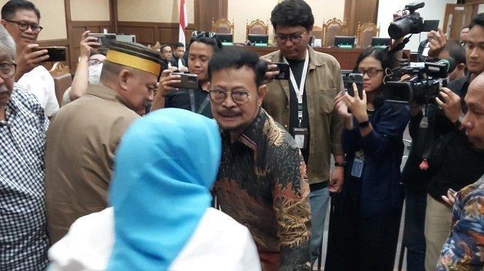Eks Menteri Pertanian (Mentan), Syahrul Yasin Limpo (SYL) di Pengadilan Tindak Pidana Korupsi (Tipikor) Jakarta Pusat, Jumat (5/7/2024).