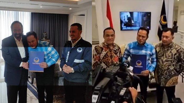PILGUB KALTIM 2024 - Dewan Pimpinan Pusat (DPP) Partai NasDem memberikan Surat Keputusan (SK) Rekomendasi kepada bacalon Gubernur Kaltim Rudy Mas’ud, Jumat (12/7/2024).