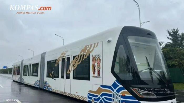 Autonomous Rail Transit (ART) atau Trem Otonom dijadwalkan tiba di Ibu Kota Nusantara Kaltim pada akhir Juli dan beroperasi pada Agustus 2024.