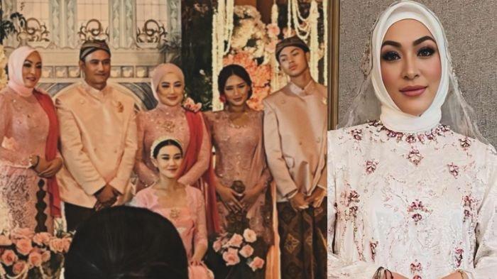 Angelina Sondakh dalam acara pengajian dan siraman Aaliyah Massaid.