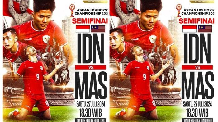 PIALA AFF U19 2024 - Semifinal Timnas Indonesia vs Malaysia, berikut jam tayang dan prediksinya lengkap link live score untuk pantau hasil.