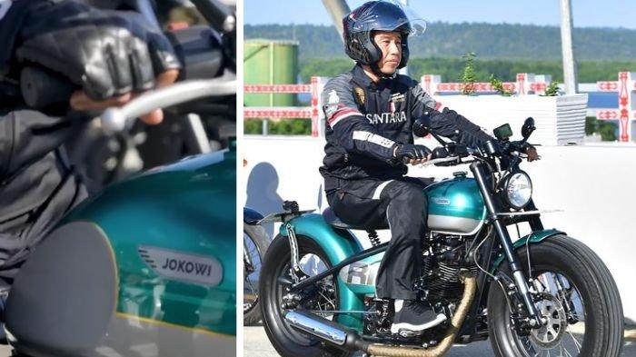 Potret motor yang digunakan Jokowi saat jajal jalan tol IKN di Kaltim, pernah dipakai di Sirkuit Mandalika.