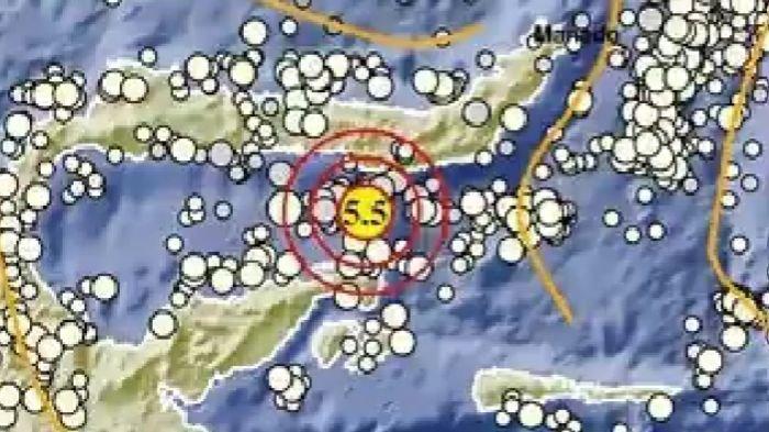 GEMPA 2 MENIT LALU - Gempa magnitudo 5.5 di Gorontalo, cek info BMKG.