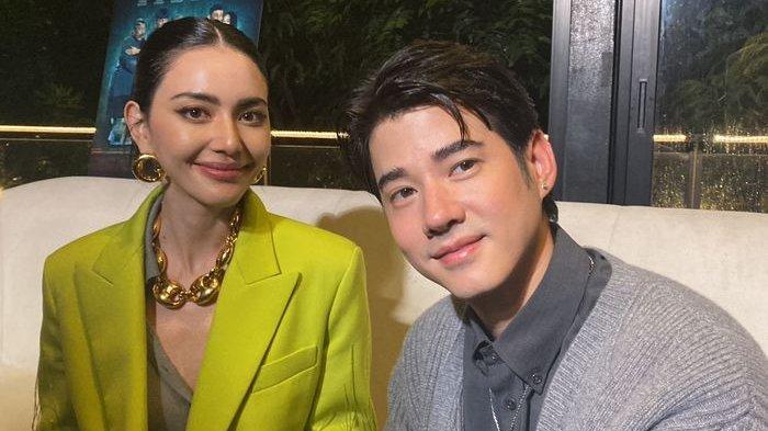 Davika Hoorne dan Mario Maurer saat ditemui di kawasan Senayan, Jakarta Pusat, Jumat (2/8/2024). Bintang Thailand itu hadiri Gala Premiere film Kang Mak From Pee Mak yang segera tayang di Indonesia.