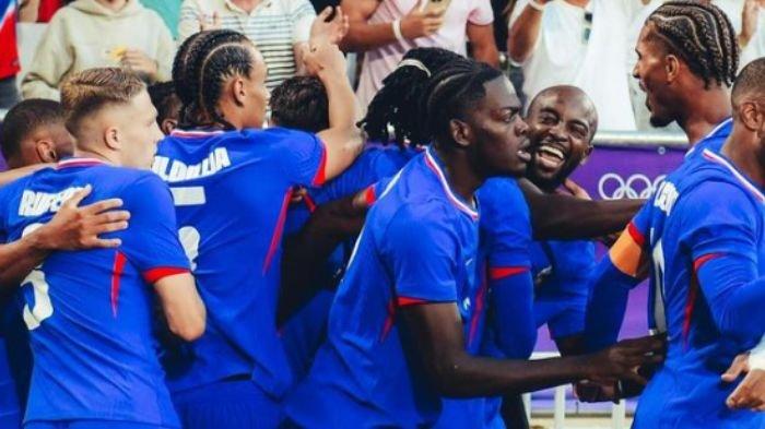 TIMNAS U23 PRANCIS - Hasil perempat final Olimpiade Paris 2024, Prancis taklukkan Argentina, Spanyol hajar Jepang.