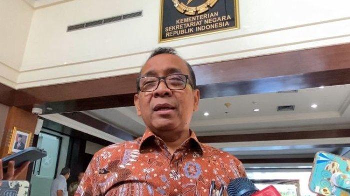 Menteri Sekretaris Negara Pratikno di gedung Kementerian Sekretariat Negara, Komplek Istana Kepresidenan, Jakarta Pusat, Selasa (6/8/2024).