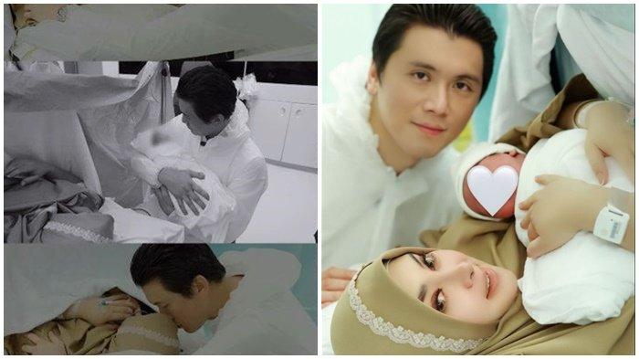 Syahrini dan Reino Barack bersama anaknya.