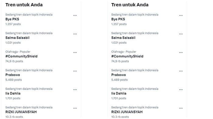 Bye PKS trending di X pagi ini, Minggu (11/8/2024).