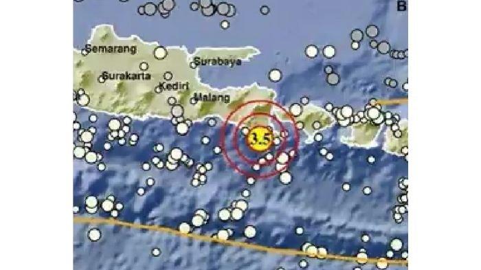 GEMPA 2 MENIT LALU - Gempa di Banyuwangi Jawa Timur magnitudo 3.5, cek info BMKG.