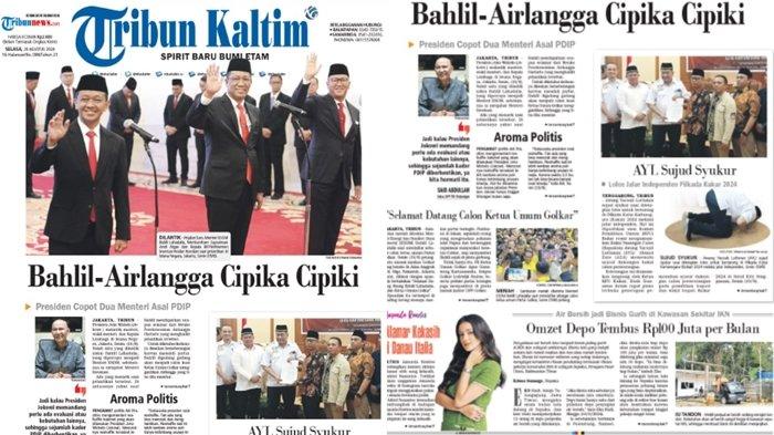 Hl Tribun Kaltim hari ini.