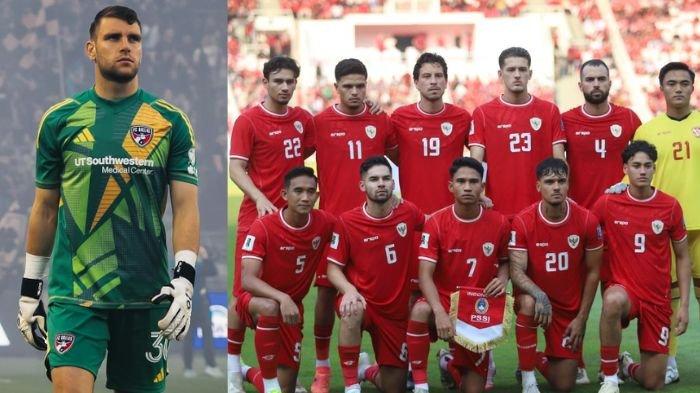 Maarten Paes (kiri), Timnas Indonesia (kanan). Berikut prediksi susunan pemain Indonesia vs Arab Saudi di Kualifikasi Piala Dunia 2026, ada Maarten Paes?