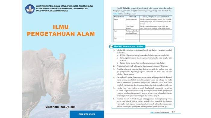 Soal IPA kelas 8 Kurikulum Merdeka halaman 53, cek referensi kunci jawabannya.