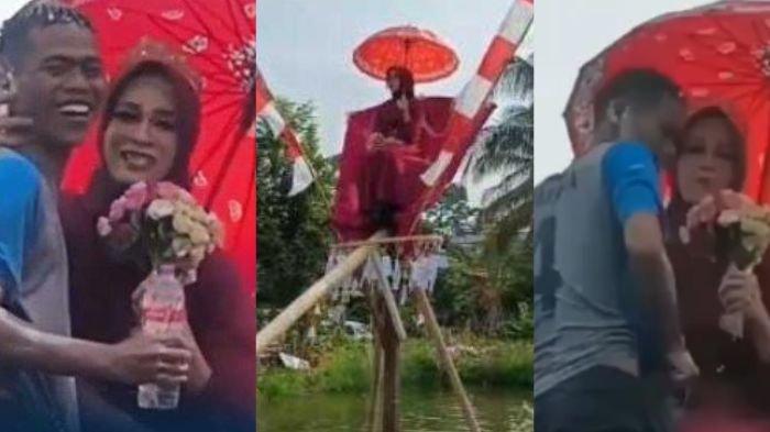 LOMBA PANJAT PINANG BERHADIAH JANDA VIRAL - Inilah sosok asli janda muda di lomba panjat pinang, reaksi pemenang viral