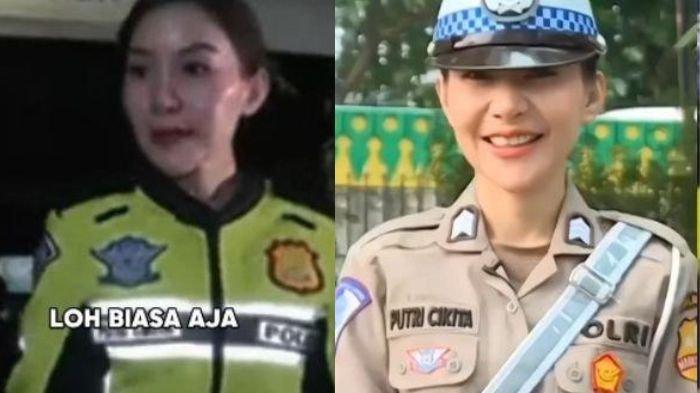 Polwan Putri Sirty Cikita - Viral lagi sosok polisi wanita usai tuduh orang 'ngobat' di warung kopi.