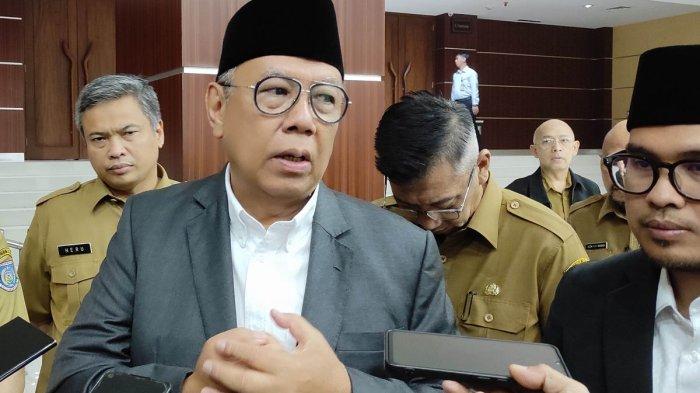 Bakal calon wali kota Tangerang Selatan (Tangsel), Benyamin Davnie saat ditemui setelah sidang paripurna di DPRD Kota Tangsel.