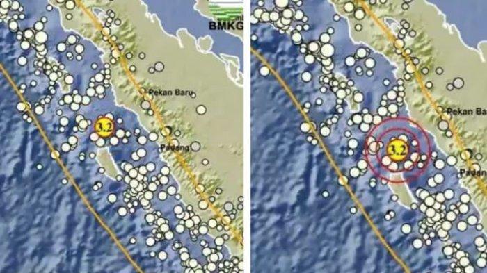 INFO GEMPA BARUSAN - Gempa baru saja mengguncang Pasaman Barat Sumbar, magnitudo 3.2, cek BMKG.