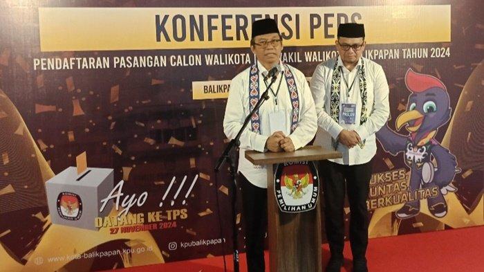 H. Muhammad Sa'bani - drg. H. Syukri Wahid menyatakan siap bertarung dalam kontestasi Pilkada Balikpapan 2024. Mereka resmi mendaftar di KPU pada Kamis (29/8/2024) sore.