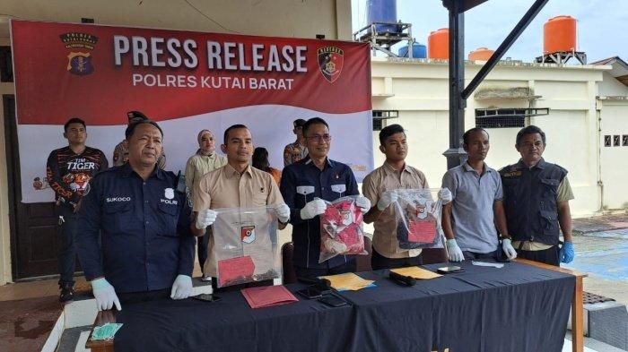 IBUNDA AMEL TERSANGKA - Konferensi pers Polres Kubar terkait penetapan RY, ibunda Amel sebagai tersangka, Kamis (29/8/2024). RY, ibunda Amel ditetapkan sebagai tersangka kekerasan terhadap anak terkait video yang beredar.