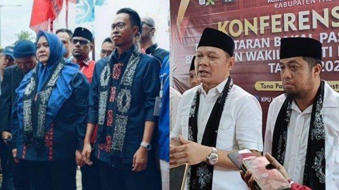 PILKADA PASER 2024 - Pasangan Masitah-Depa dan Fahmi-Ikhwan yang akan berkontestasi di Pilkada Paser 2024.